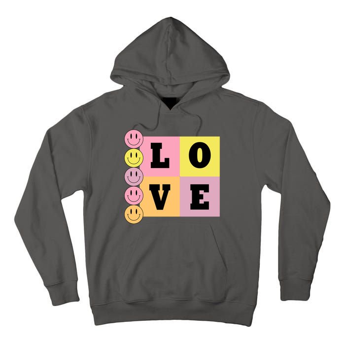 Love Retro Smile Face Cute Gift Tall Hoodie