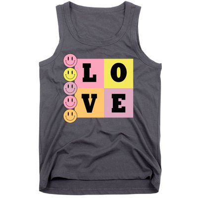 Love Retro Smile Face Cute Gift Tank Top