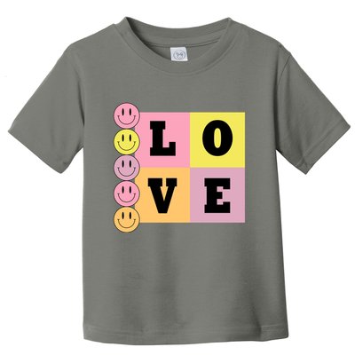 Love Retro Smile Face Cute Gift Toddler T-Shirt