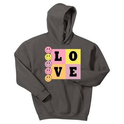 Love Retro Smile Face Cute Gift Kids Hoodie