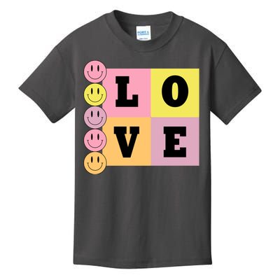 Love Retro Smile Face Cute Gift Kids T-Shirt