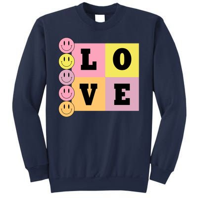 Love Retro Smile Face Cute Gift Sweatshirt