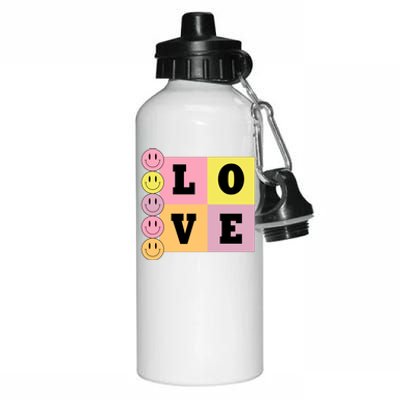 Love Retro Smile Face Cute Gift Aluminum Water Bottle