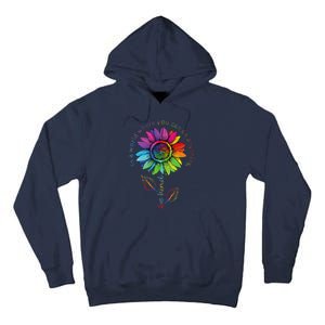 Lgbtq Rainbow Sunflower World Flower Pride Be Equality Kind Tall Hoodie