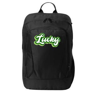 Lucky Retro St Patrick's Day City Backpack