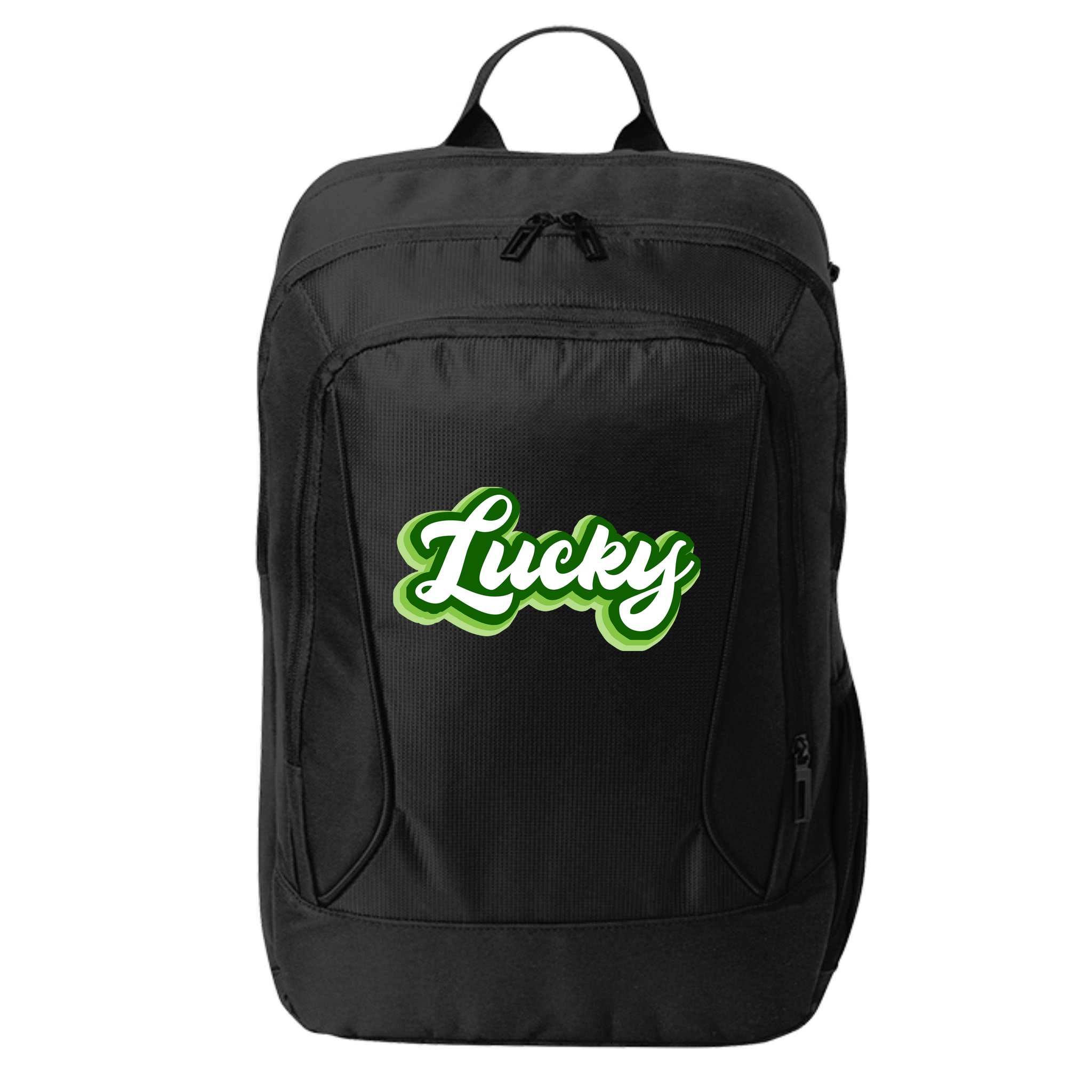 Lucky Retro St Patrick's Day City Backpack