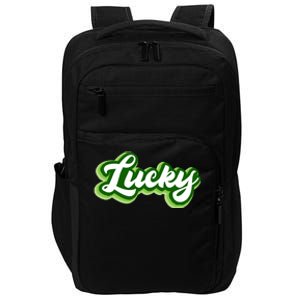 Lucky Retro St Patrick's Day Impact Tech Backpack