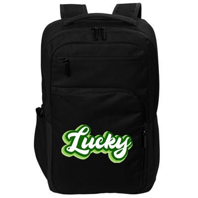 Lucky Retro St Patrick's Day Impact Tech Backpack