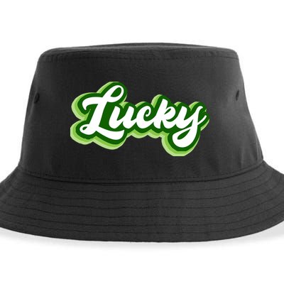 Lucky Retro St Patrick's Day Sustainable Bucket Hat