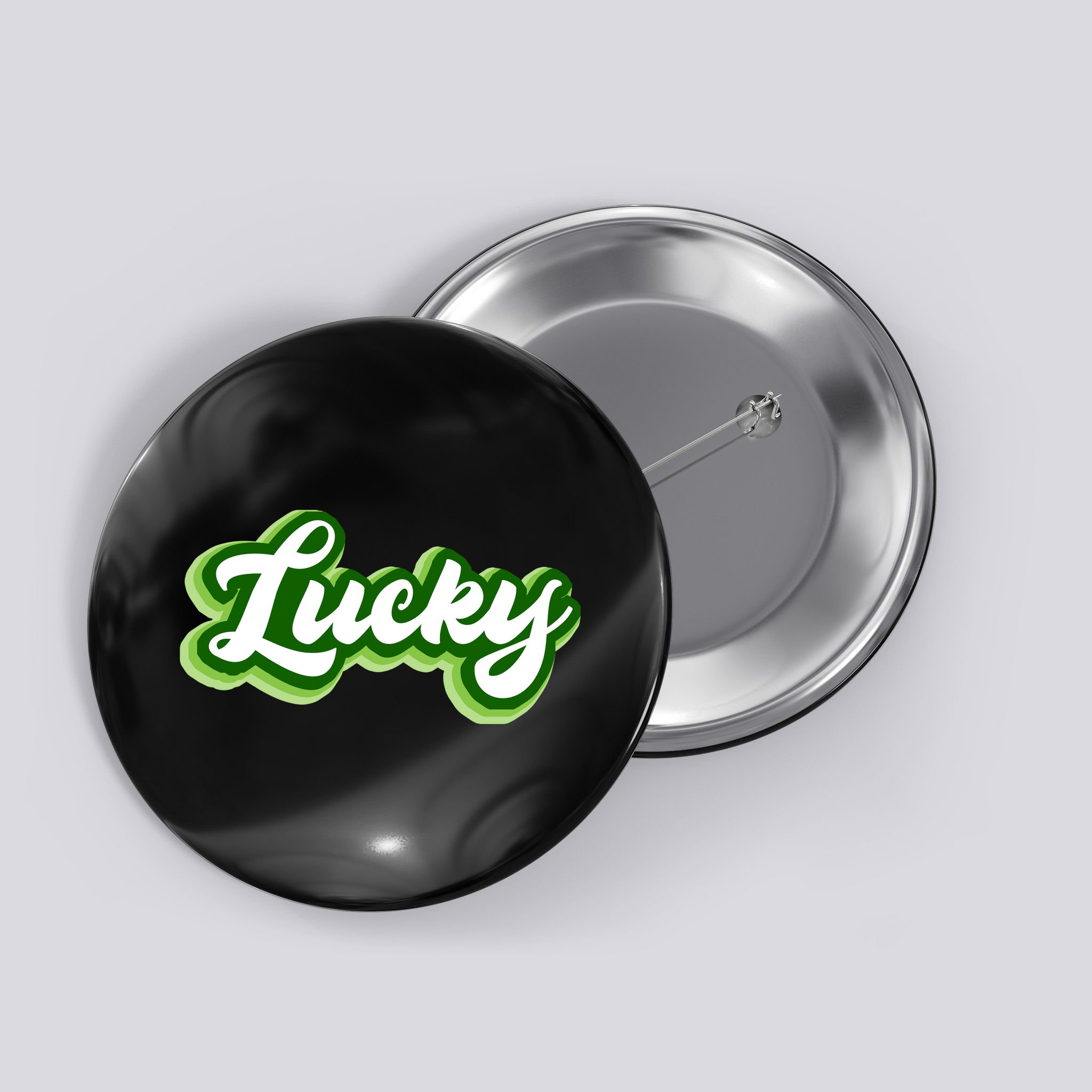 Lucky Retro St Patrick's Day Button