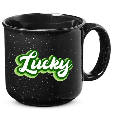 Lucky Retro St Patrick's Day 15oz Campfire Ceramic Mug