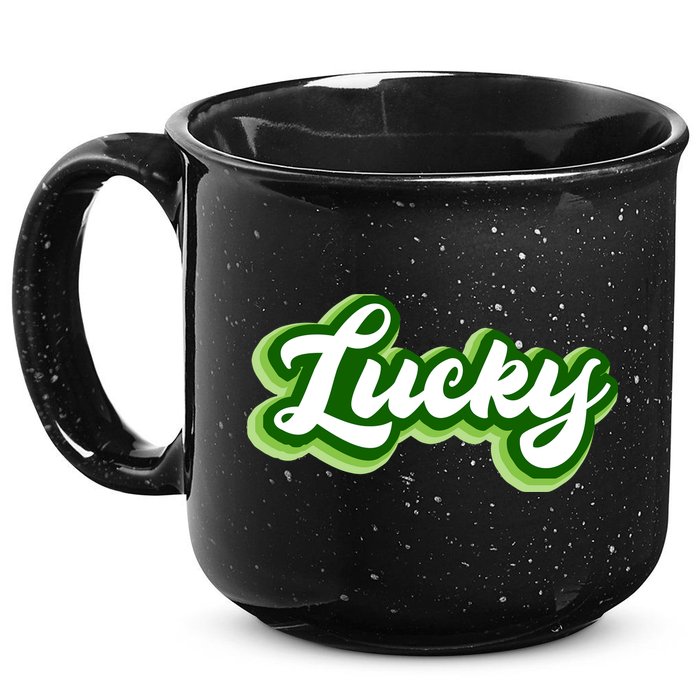 Lucky Retro St Patrick's Day 15oz Campfire Ceramic Mug