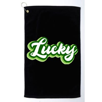 Lucky Retro St Patrick's Day Golf Towel