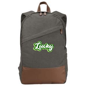 Lucky Retro St Patrick's Day Cotton Canvas Backpack