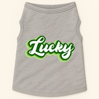 Lucky Retro St Patrick's Day Doggie Tank