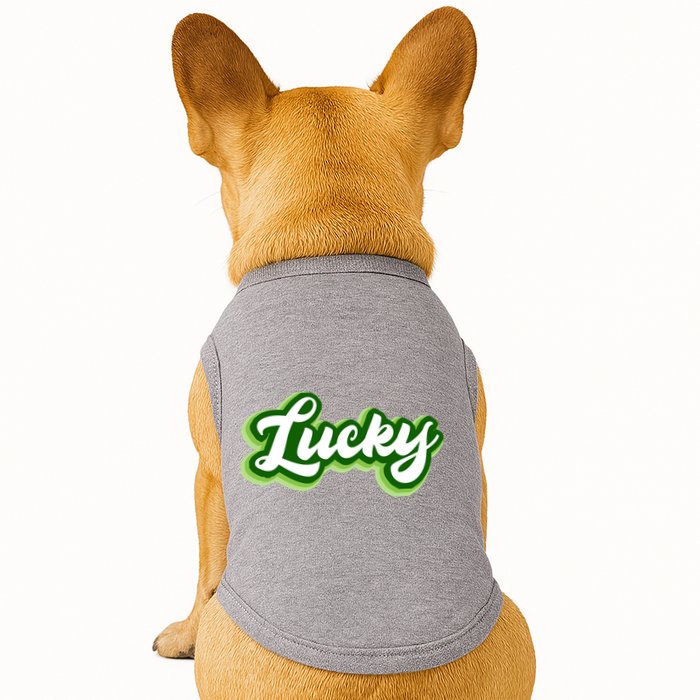 Lucky Retro St Patrick's Day Doggie Tank