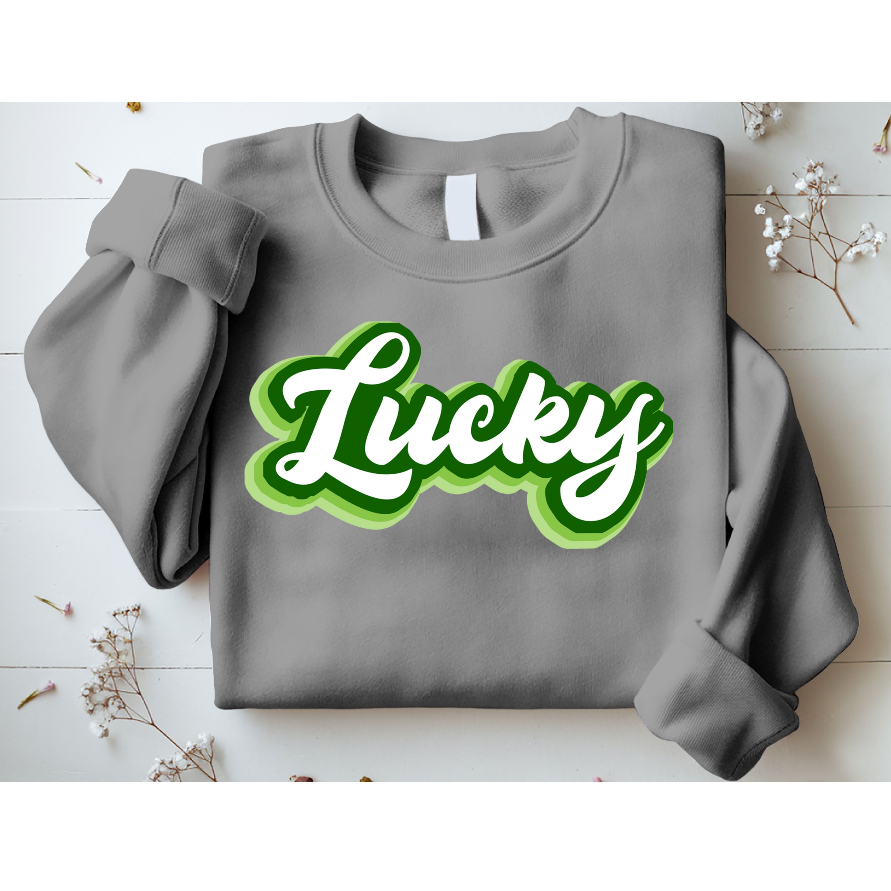 Lucky Retro St Patrick's Day Sweatshirt