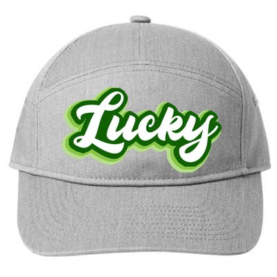 Lucky Retro St Patrick's Day 7-Panel Snapback Hat