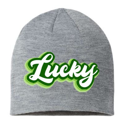 Lucky Retro St Patrick's Day Sustainable Beanie
