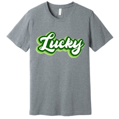 Lucky Retro St Patrick's Day Premium T-Shirt