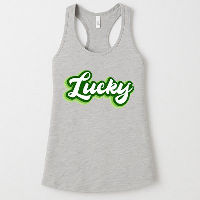 Lucky Retro St Patrick's Day Womens Tank Top
