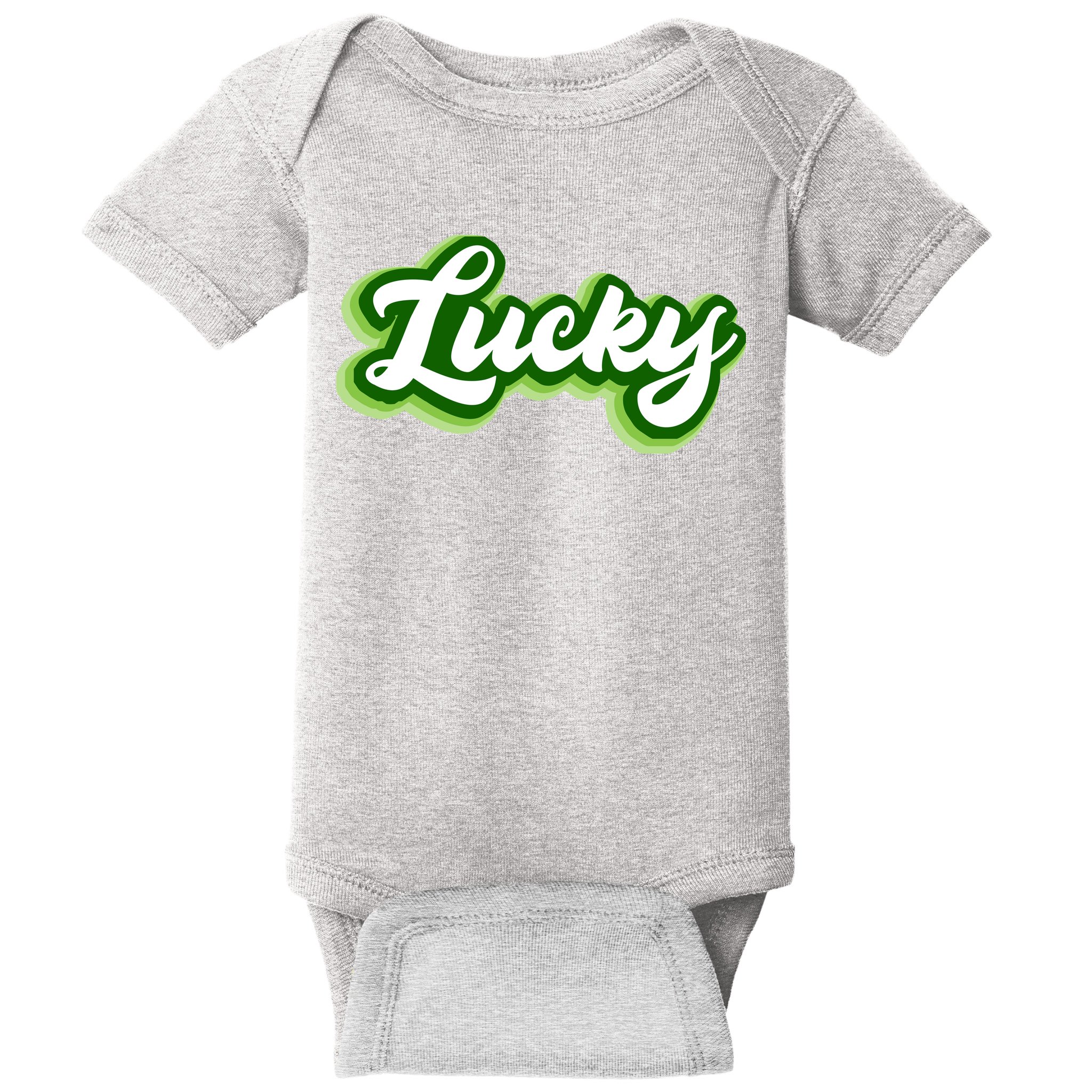 Lucky Retro St Patrick's Day Baby Bodysuit