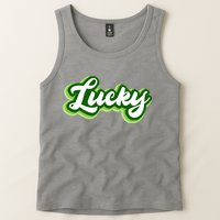 Lucky Retro St Patrick's Day Tank Top