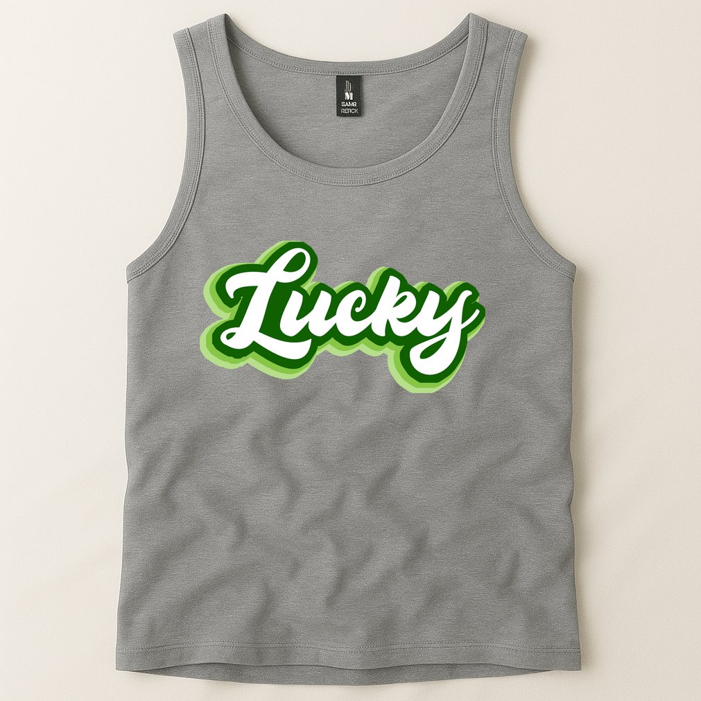 Lucky Retro St Patrick's Day Tank Top