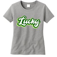 Lucky Retro St Patrick's Day Womens T-Shirt
