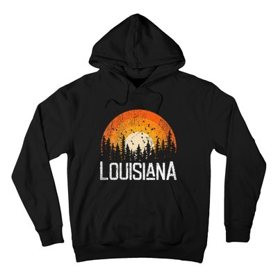 Louisiana Retro Style Vintage 70s 80s Women Gift Hoodie