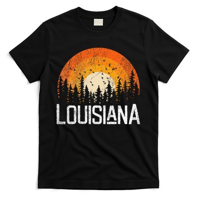 Louisiana Retro Style Vintage 70s 80s Women Gift T-Shirt