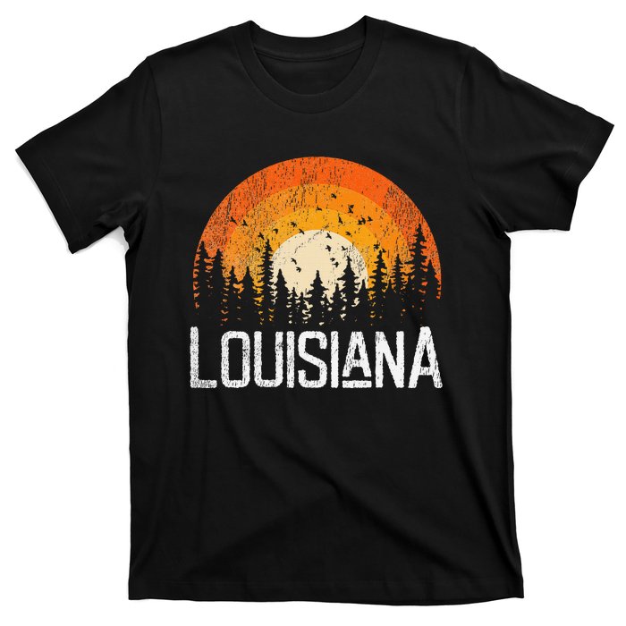 Louisiana Retro Style Vintage 70s 80s Women Gift T-Shirt