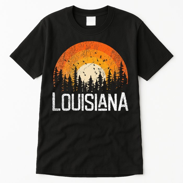 Louisiana Retro Style Vintage 70s 80s Women Gift Tall T-Shirt