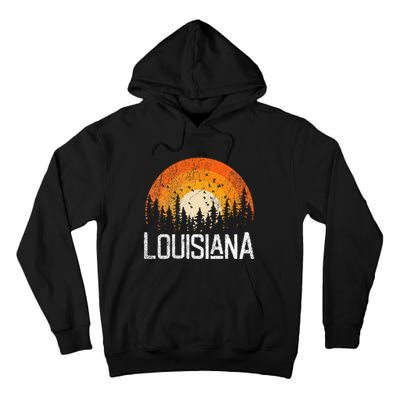 Louisiana Retro Style Vintage 70s 80s Women Gift Tall Hoodie