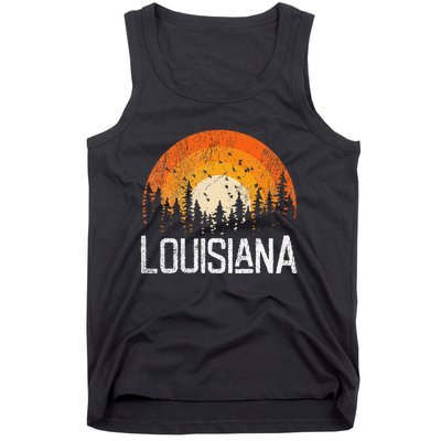 Louisiana Retro Style Vintage 70s 80s Women Gift Tank Top