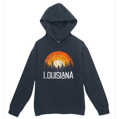 Louisiana Retro Style Vintage 70s 80s Women Gift Urban Pullover Hoodie