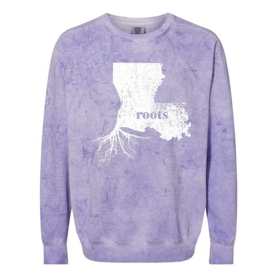 Louisiana Roots State Proud Home Gift Premium Colorblast Crewneck Sweatshirt