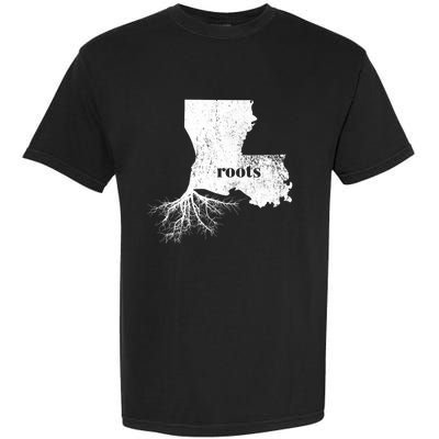 Louisiana Roots State Proud Home Gift Premium Garment-Dyed Heavyweight T-Shirt