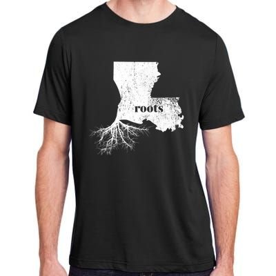 Louisiana Roots State Proud Home Gift Premium Adult ChromaSoft Performance T-Shirt