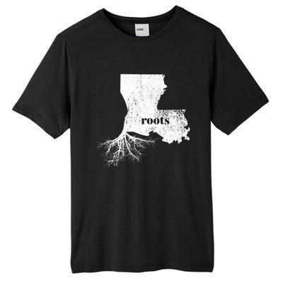 Louisiana Roots State Proud Home Gift Premium Tall Fusion ChromaSoft Performance T-Shirt