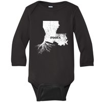 Louisiana Roots State Proud Home Gift Premium Baby Long Sleeve Bodysuit