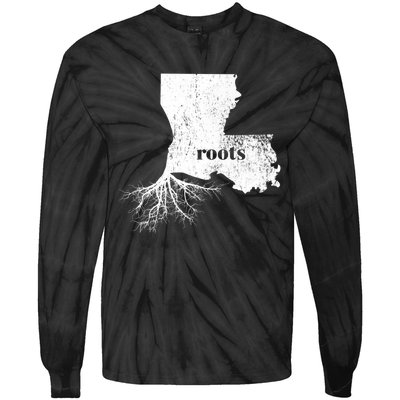 Louisiana Roots State Proud Home Gift Premium Tie-Dye Long Sleeve Shirt