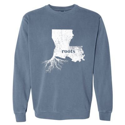 Louisiana Roots State Proud Home Gift Premium Garment-Dyed Sweatshirt