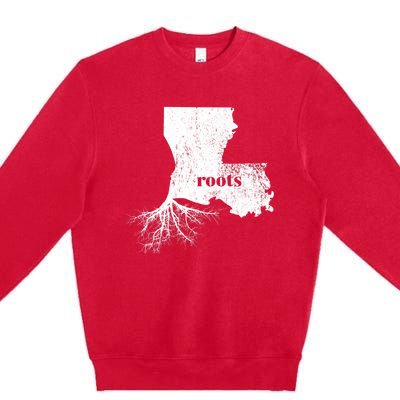 Louisiana Roots State Proud Home Gift Premium Premium Crewneck Sweatshirt