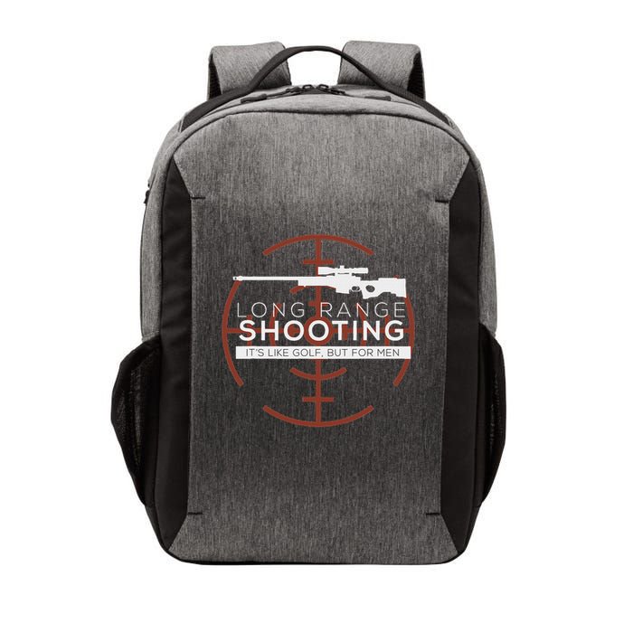 Long Range Shooting Vintage Marksman Shooter Gun Enthusiast Vector Backpack