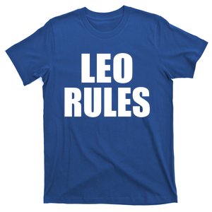 Leo Rules Son Daughter Name Great Gift T-Shirt