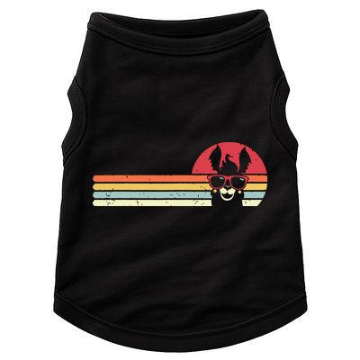 Llama Retro Style Alpaca Doggie Tank