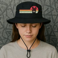 Llama Retro Style Alpaca Bucket Hat
