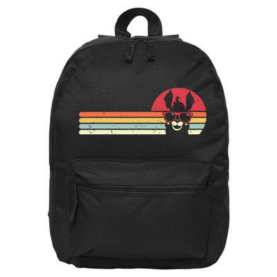Llama Retro Style Alpaca 16 in Basic Backpack