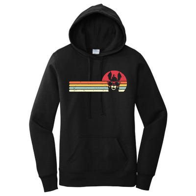 Llama Retro Style Alpaca Women's Pullover Hoodie